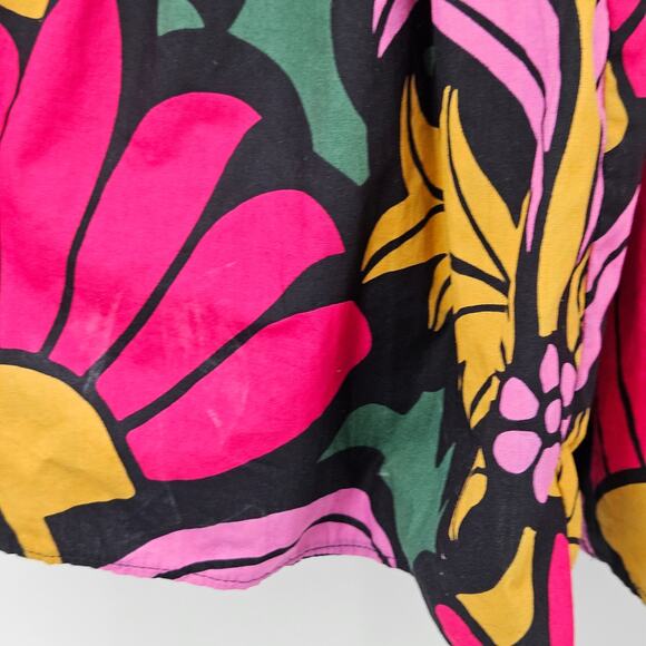 J Crew Floral Tiered Long Sleeve Dress Size US 2 Colorful Long Sleeve - Picture 10 of 15